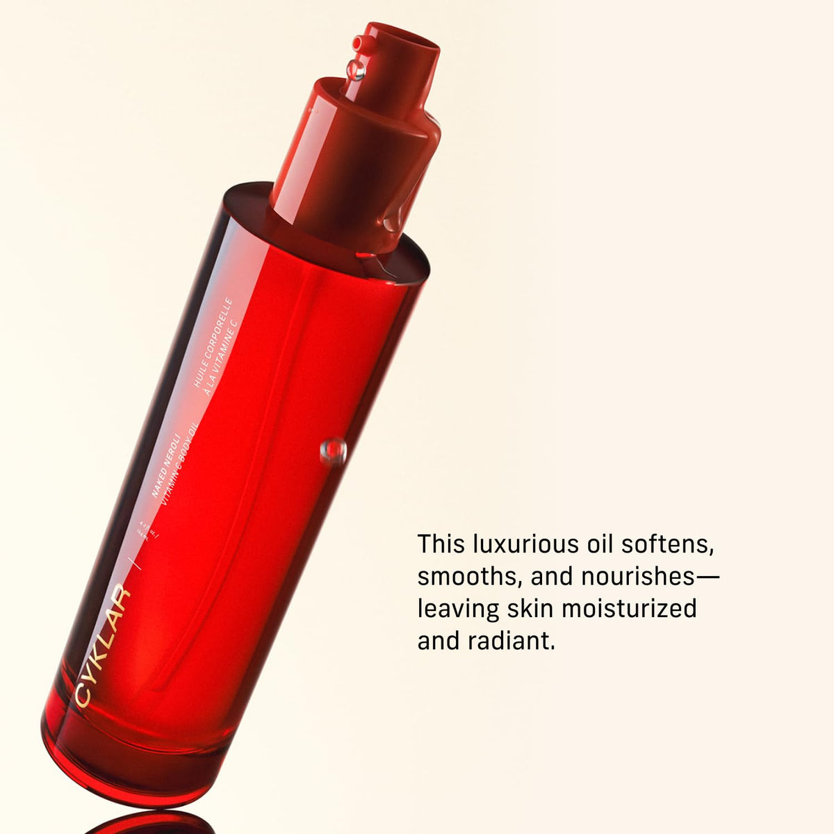 CYKLAR Vitamin C Body Oil texture on skin