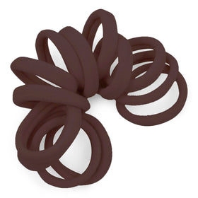 Cyndibands Dark Brown Hair Ties front view in packaging