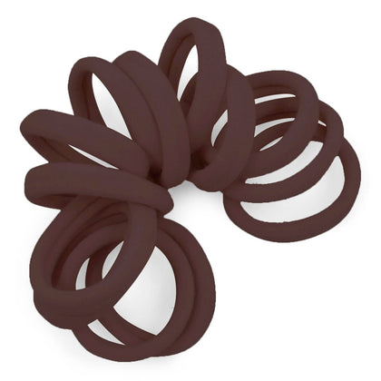 Cyndibands Dark Brown Hair Ties front view in packaging