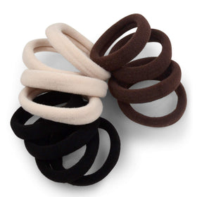 Cyndibands gentle hair ties in neutral colours front view