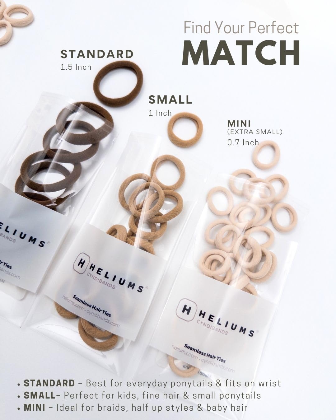 Cyndibands hair ties displayed in a pack of 12