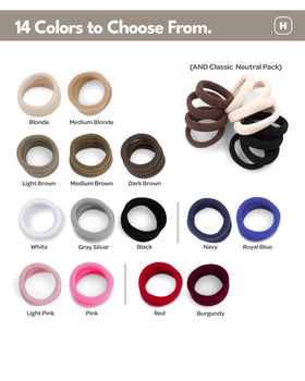 Cyndibands hair ties displayed on a flat surface