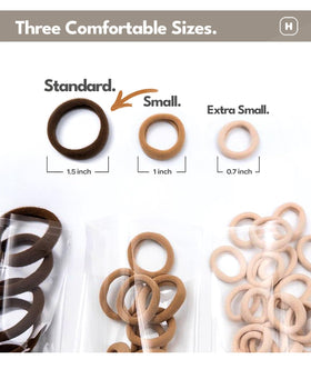 Cyndibands hair ties showing soft nylon fabric