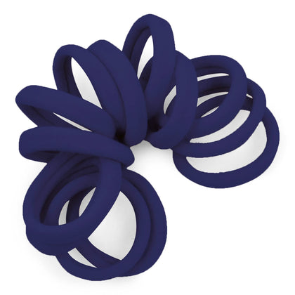 Cyndibands Navy Blue Hair Ties front view in packaging