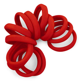Cyndibands red hair ties front view