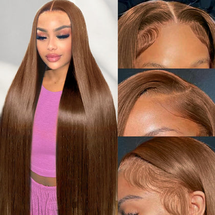 Cypha 13x6 Chocolate Brown Lace Front Wig front view