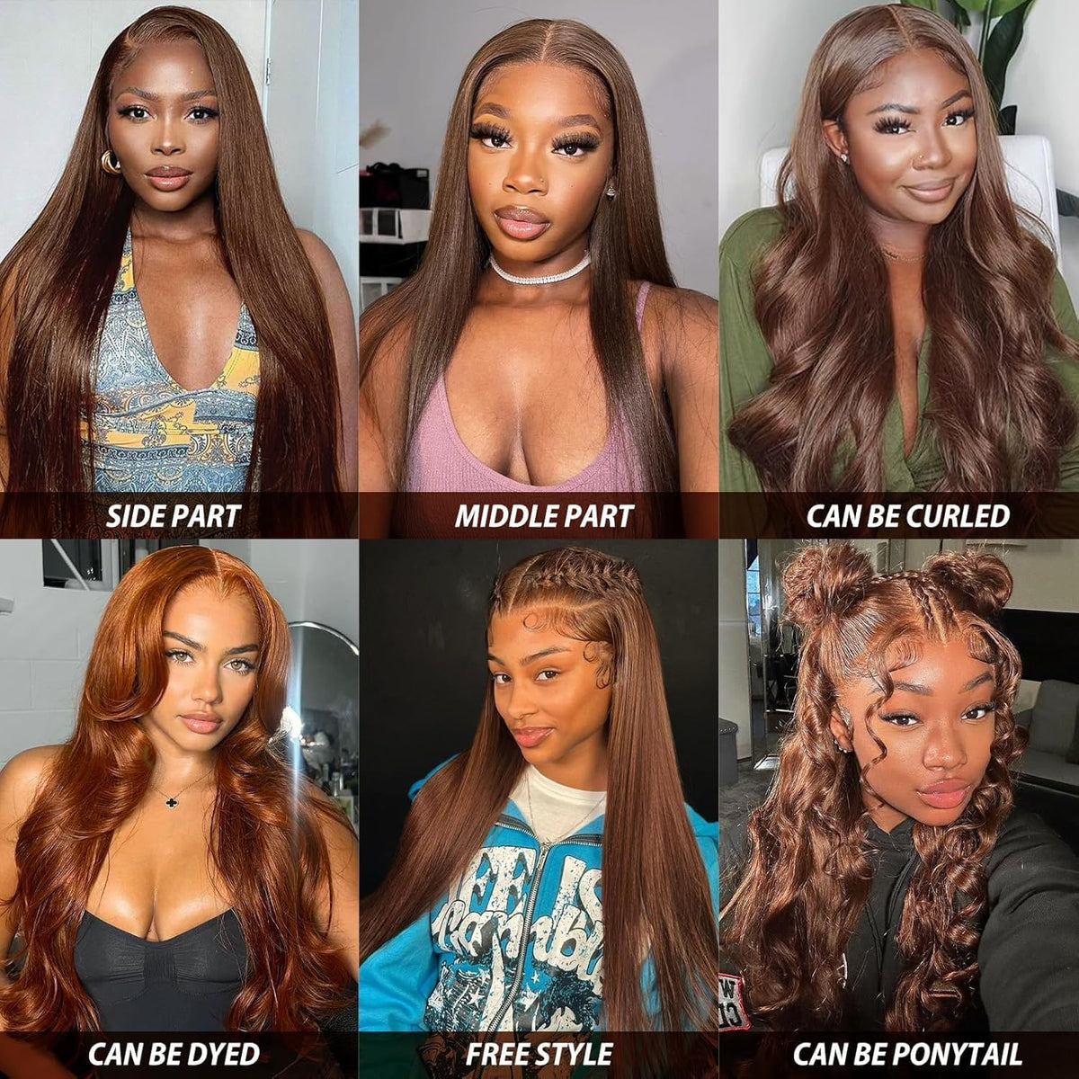 Cypha 13x6 Chocolate Brown Lace Front Wig packaging