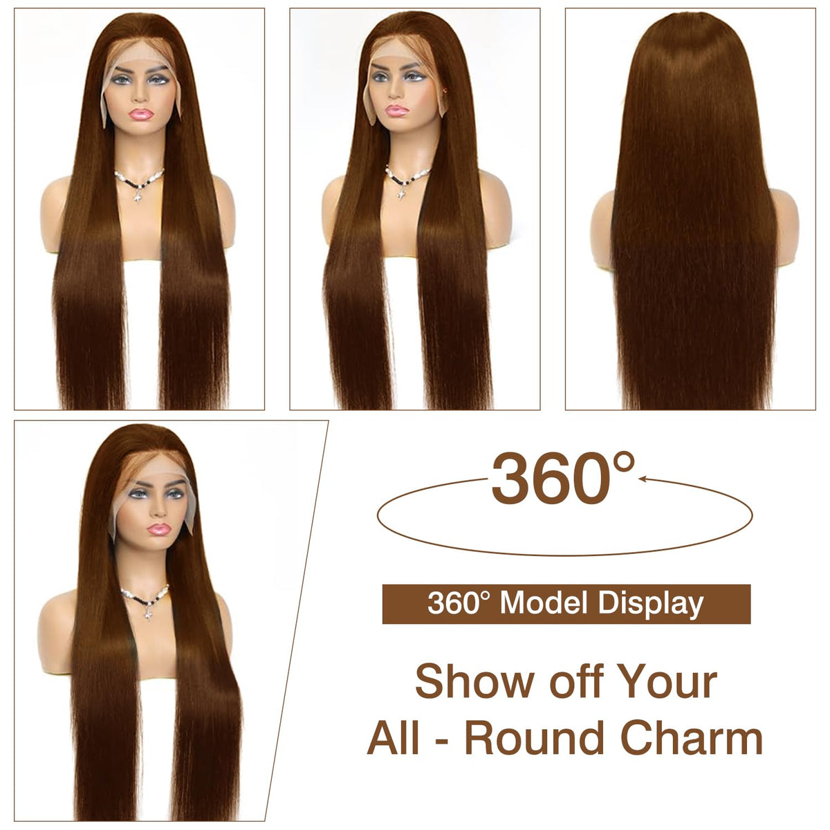 Cypha 13x6 Chocolate Brown Lace Front Wig styled in a bun