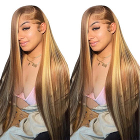 Cypha 13x6 Ombre Lace Front Wig human hair front view