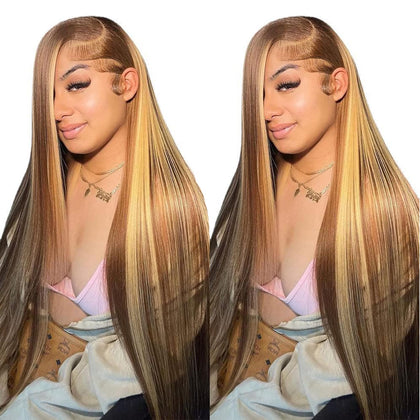 Cypha 13x6 Ombre Lace Front Wig human hair front view