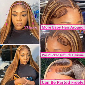 Cypha 30IN Ombre Lace Front Wig human hair back view