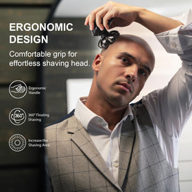 Cyruzi electric shaver with waterproof feature demonstration