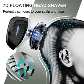 Cyruzi Head Shaver showing magnetic removable head feature