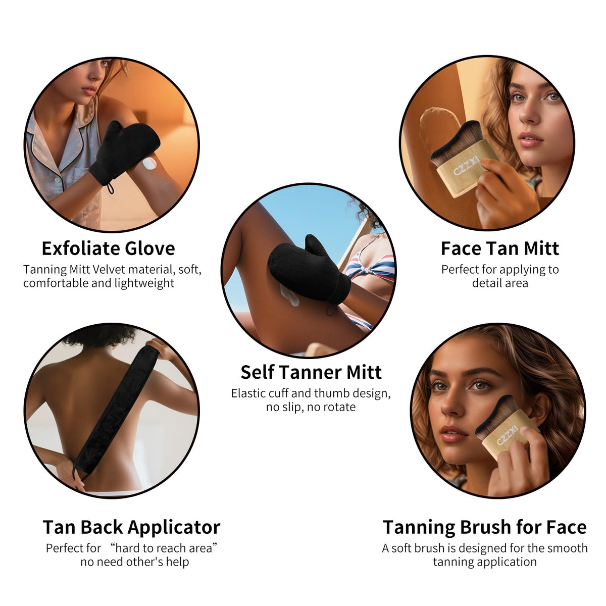 CZZXI Back Tanning Applicator showing dual handles