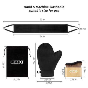 CZZXI Body Brush with high-density synthetic bristles