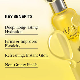 d'alba Piedmont Aromatic Spray Serum on a bathroom counter