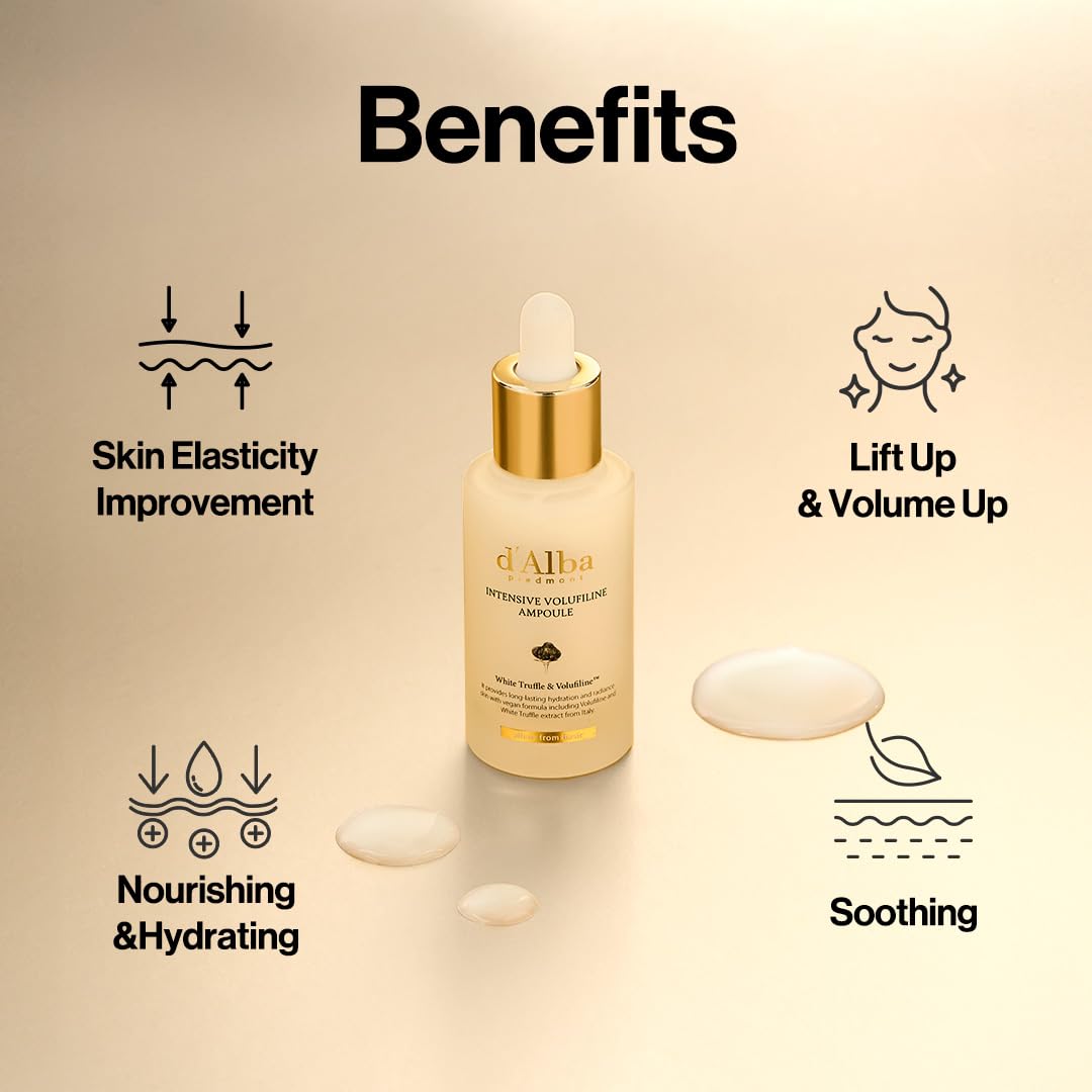 d'alba Piedmont White Truffle Intensive Volufiline Ampoule texture close-up
