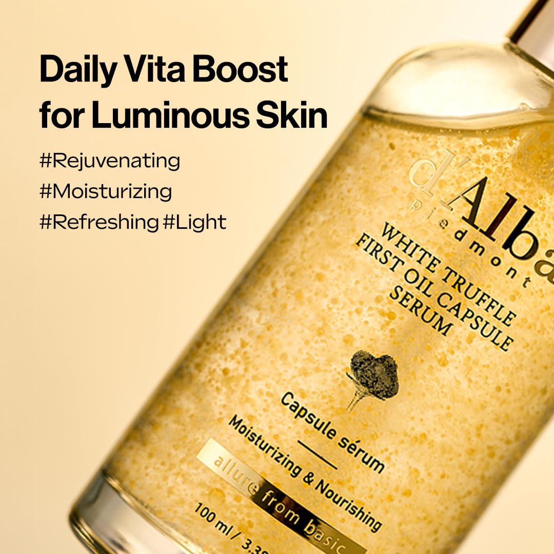d'alba Piedmont White Truffle Serum application on skin