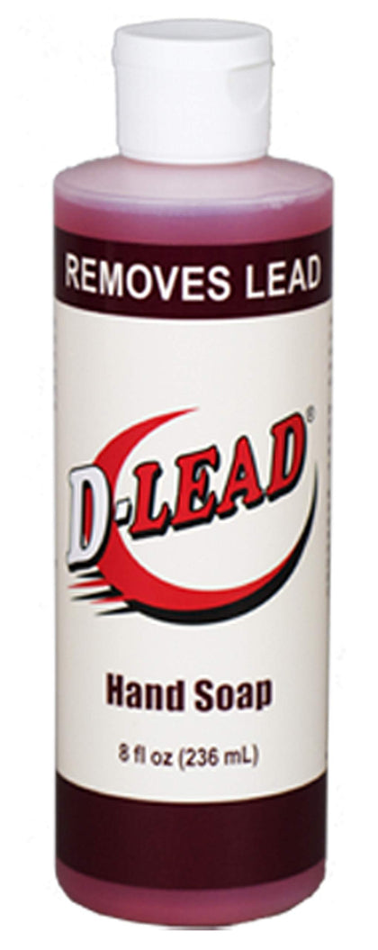 D-Lead Hand Soap 8 oz Honey Almond front view with clean label