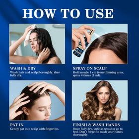 DAAZZS 5% Minoxidil Hair & Beard Regrowth Spray Kit with grooming tools