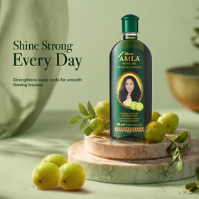 Dabur Amla Hair Oil bottle side view