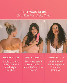 DAE 3-In-1 Styling Cream lifestyle scene with model