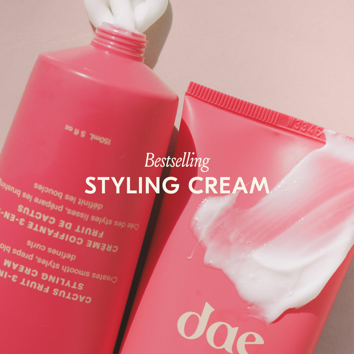 DAE Dry Heat styling mist in use