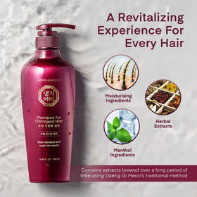 Daeng Gi Meo Ri Oily Scalp Care Shampoo lathering in hands