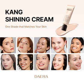 DAERA Full Coverage BB Cream showing before and after application