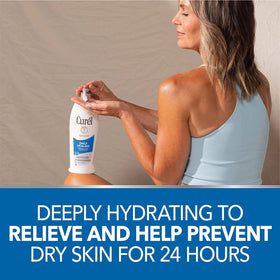 Daily Healing Moisture Body Lotion bottle with product texture