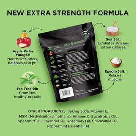 DAILY REMEDY foot soak packaging side view