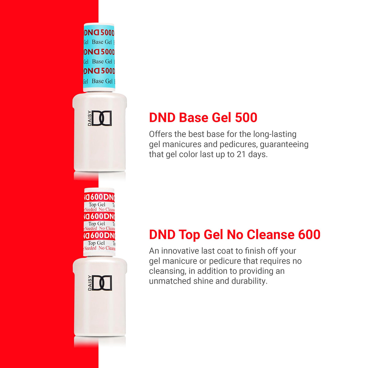 DAISY DND Base Gel 500 bottle close-up