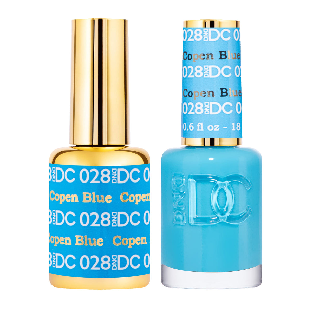 DAISY DND Copen Blue Gel Polish Set front view with bottles