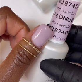 DAISY DND Gel Nail Polish bottle with Loss Lavender #874