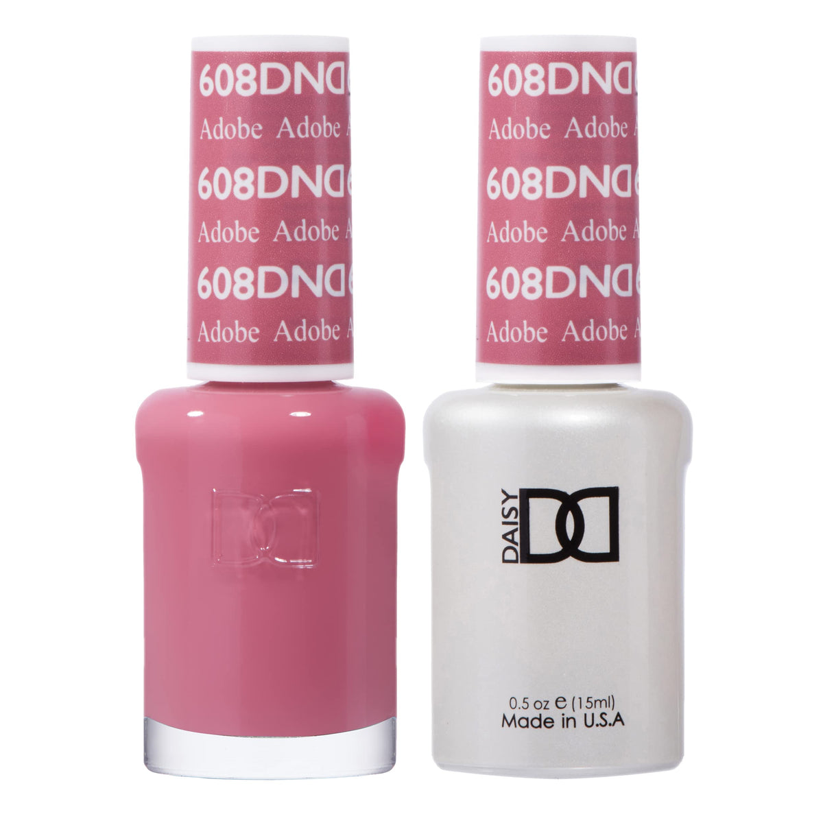 DAISY DND Gel Polish Set Adobe #608 front view with bottles