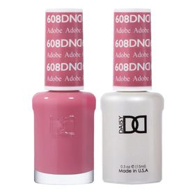 DAISY DND Gel Polish Set Adobe #608 front view with bottles