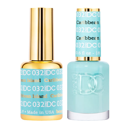DAISY DND Gel Polish Set Blue Collection 032 Caribbean Island front view