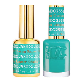 DAISY DND Gel Polish Set Blue Collection 255 Chasing Summer front view