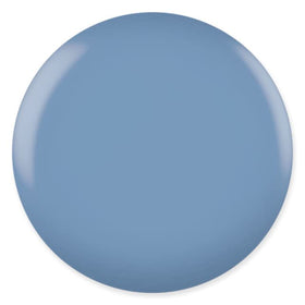 DAISY DND Gel Polish Set Blue Collection on a nail art table