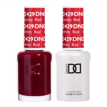 DAISY DND Gel Polish Set Boston University Red 15ml front view