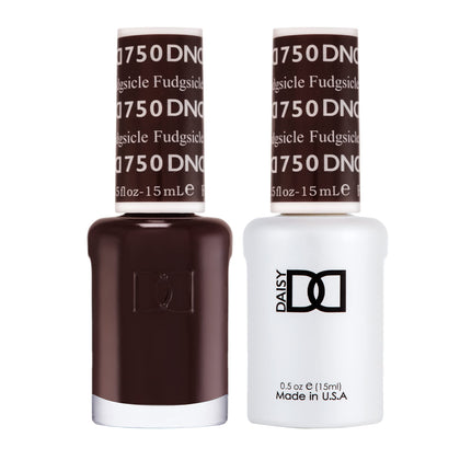 DAISY DND Gel Polish Set Brown Collection front view with both bottles