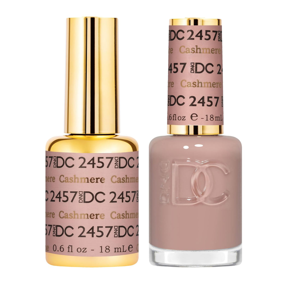 DAISY DND Gel Polish Set Cashmere No. 2547 front view with bottles
