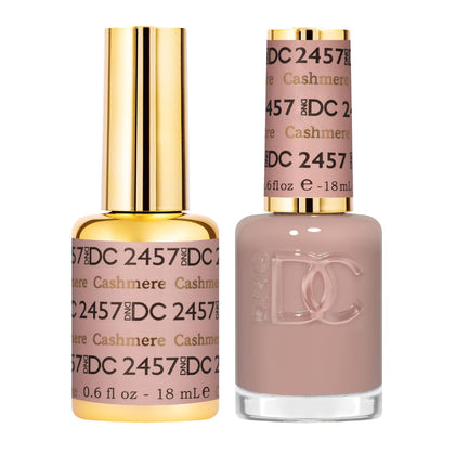 DAISY DND Gel Polish Set Cashmere No. 2547 front view with bottles