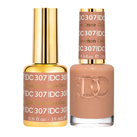 DAISY DND Gel Polish Set Cinnamon Craze front view with both bottles