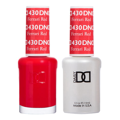 DAISY DND Gel Polish Set Ferrari Red 15ml front view