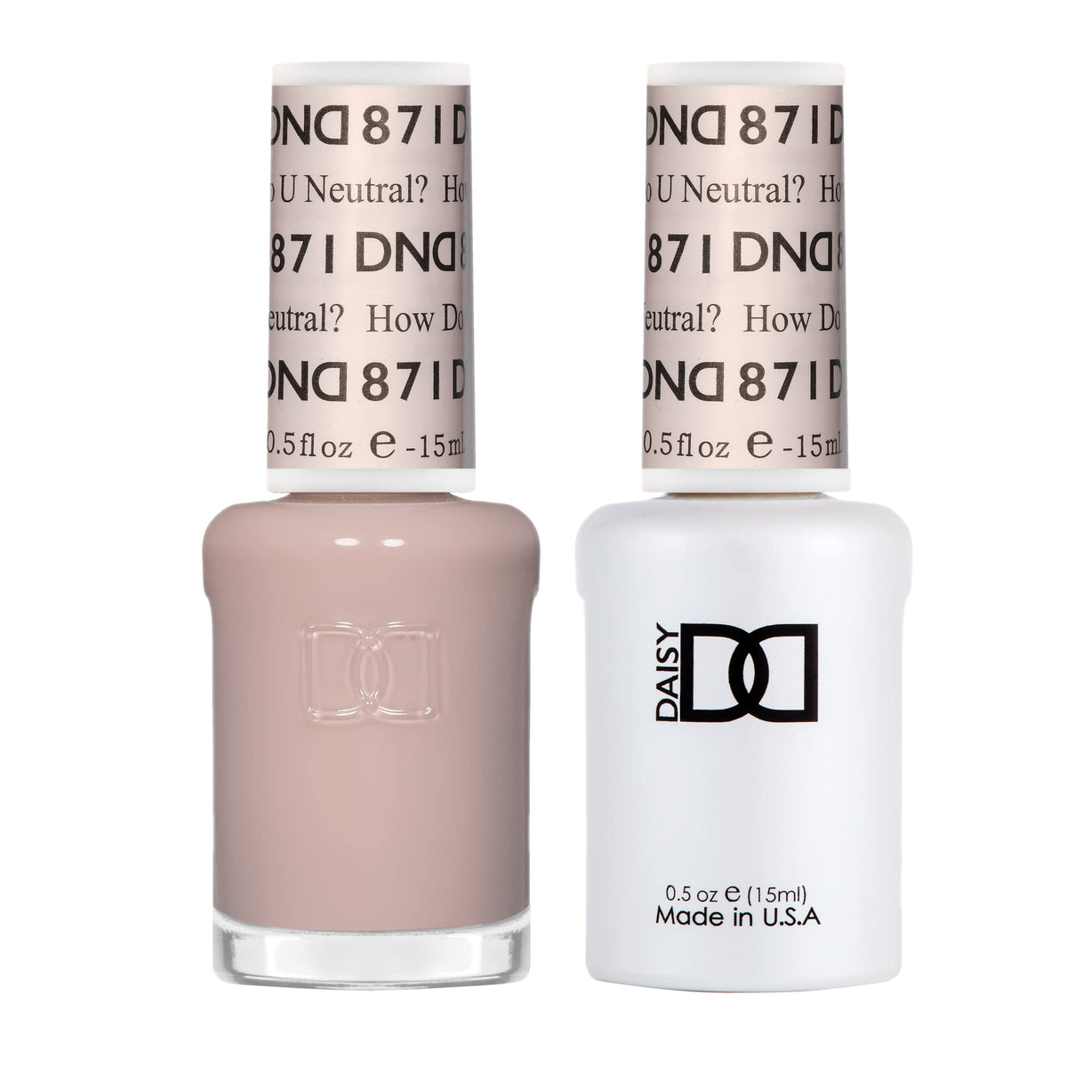 DAISY DND Gel Polish Set How Do U Neutral? 15ml front view