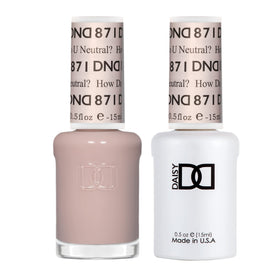 DAISY DND Gel Polish Set How Do U Neutral? 15ml front view