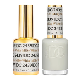 DAISY DND Gel Polish Set Milky White front view