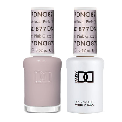 DAISY DND Gel Polish Set Pink Glaze #877 front view