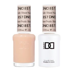 DAISY DND Gel Polish Set Sheer Nude #857 front view